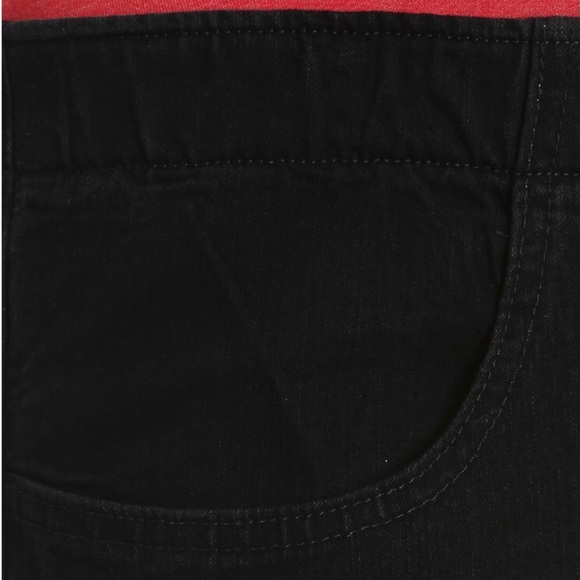 Riders by Lee Womens Black Denim Bermuda Shorts Size 26W New - Picture 5 of 5